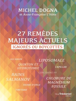 cover image of 27 remèdes majeurs actuels